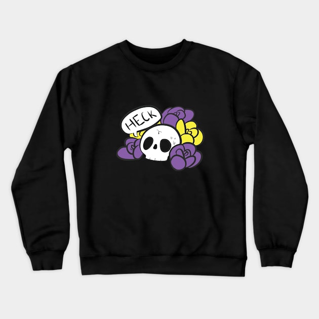 Heck (non-binary variant) Crewneck Sweatshirt by sleepyram